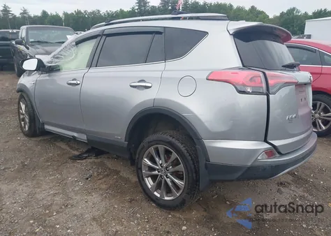 2017 Toyota Rav4 Hybrid Limited из США, поврежденный, VIN JTMDJREV1HD106744